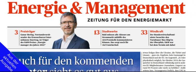 Enerige & Management > Aus Der Aktuellen Zeitung - Deutschland am Laufen halten - aber wie?