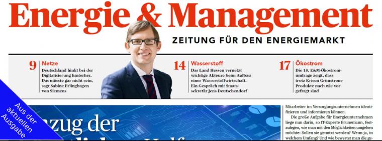 Enerige & Management > Aus Der Aktuellen Zeitung - Türöffner Ökostrom