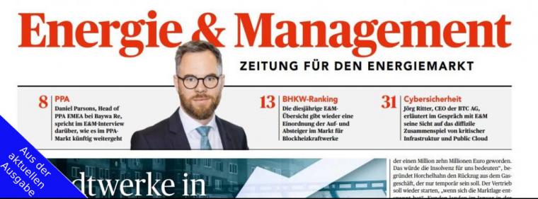 Enerige & Management > Aus Der Aktuellen Ausgabe - Sagen Sie mal: Christoph Zeis