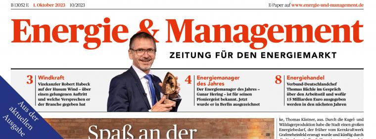 Enerige & Management > Aus Der Aktuellen Zeitung - Der Schirmherr der Erneuerbaren