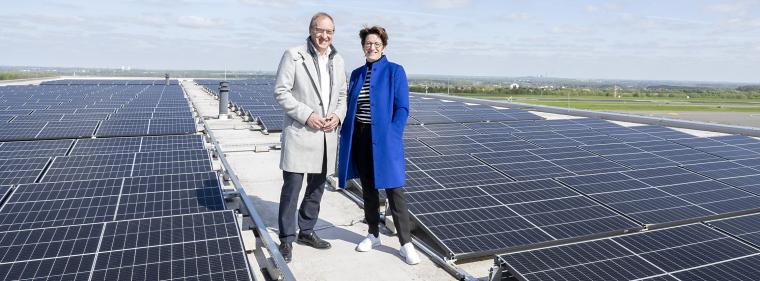 Enerige & Management > Klimaschutz - PV-Strom am Dortmunder Flughafen