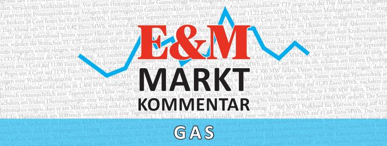 Enerige & Management > Gasmarkt - Gaspreise zeigen sich am Mittwoch behauptet